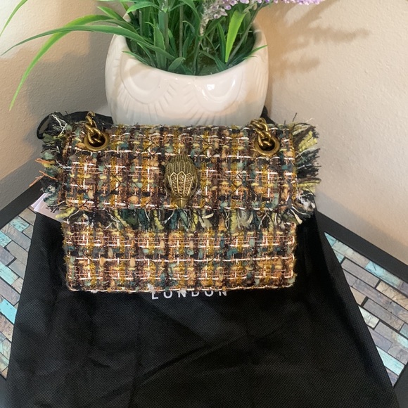 Kurt Geiger London Mini Kensington x Tweed Crossbody Bag - Picture 12 of 17